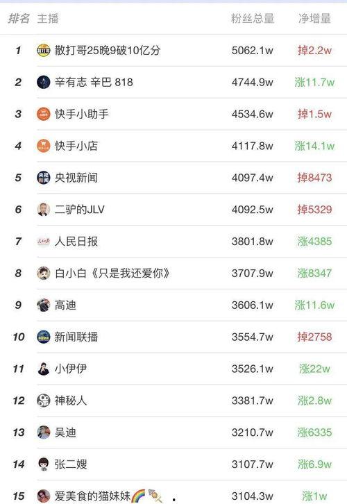 快手网红排名小孩,揭秘新一代流量小星的崛起之路